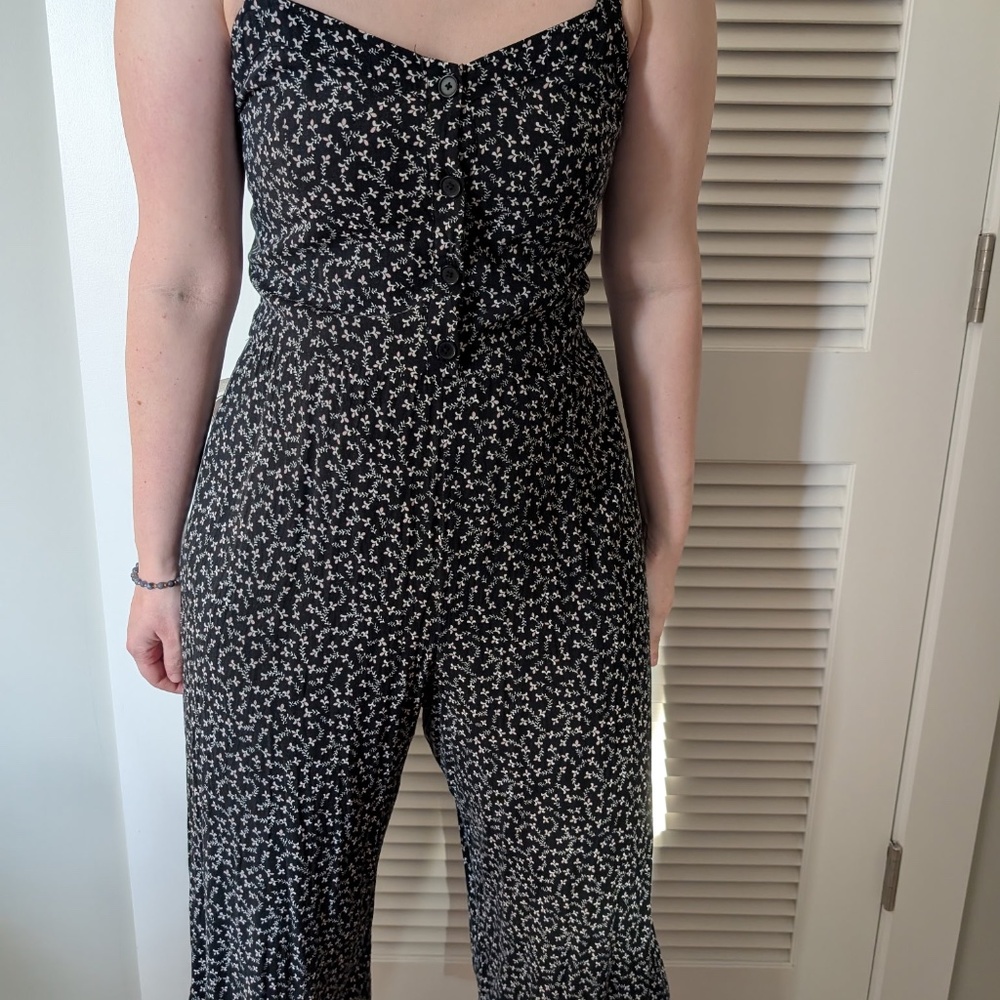 Floral black Loft Romper